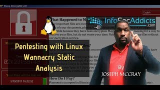 Wannacry Static Analysis with Linux Pentesting Tutorial [upl. by Acirehs]