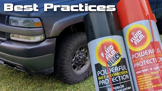 Fluid Film best practices  tips for success rust proofing [upl. by Dahlia]