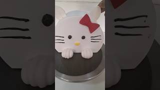 cute hello kitty 😺 cake design cakedecorating cakeshorts ytviralvideo [upl. by Ydnyl388]