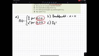2A Funksjoner med delt forskrift 1 Teori eksempel 1 [upl. by Lamont464]