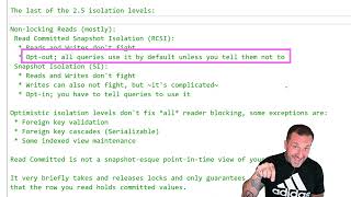 Everything You Know About Isolation Levels Is Wrong  RCSI vs Read Committed [upl. by Annavas]