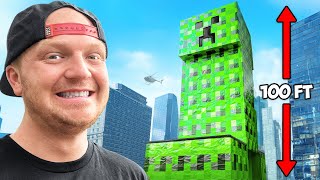 I Survived Worlds Biggest Minecraft Creeper [upl. by Leontine]