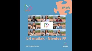 HETELFP info FP Euskadi Lanbide Heziketa mailak  Niveles de la Formación profesional [upl. by Nahgam]