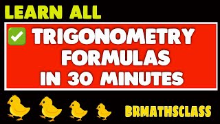 TRIGONOMETRY CLASS 11 FORMULAS  HOW TO LEARN TRIGONOMETRY FORMULAS EASILY [upl. by Kamilah904]