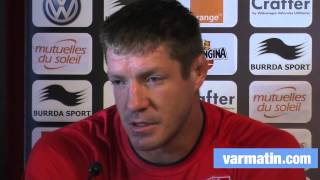 Bakkies Botha quotJe suis venu à Toulon pour gagnerquot [upl. by Yoc]