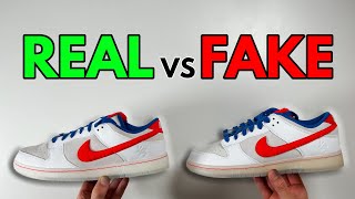 REAL VS FAKE NIKE DUNK LOW YEAR OF THE RABBIT WHITE RABBIT SNEAKER COMPARISON [upl. by Elroy]