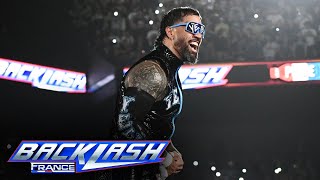 Jey Uso sends Lyon crowd into a frenzy with entrance WWE Backlash France highlights May 4 2024 [upl. by Aisila202]