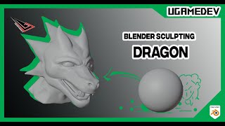 Creating New Stunning Dragon Head Sculptures in Blender [upl. by Noevad196]