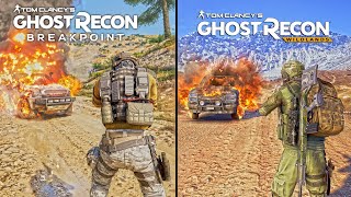 Ghost Recon Wildlands VS Breakpoint 4K UHD 60FPS  Comparison in 2023 [upl. by Dallon]