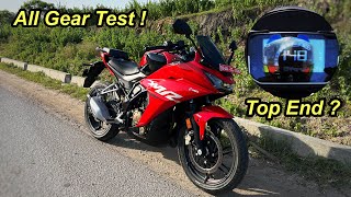 Hero Karizma Xmr 210 Gear Test 6th Gear में उठ पाएगी  Karizma zmr 2023 Top speed test [upl. by Virginie]