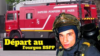 BSPP  Départ en INTERVENTION POMPIERS de Paris  Départ pour feu [upl. by Vatsug]