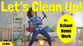 Clean Up Song  20Minute Loop for Schools Families Factories and MORE [upl. by Doownelg]