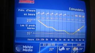 MétéoMédia  Forecast for Edmunston New Brunswick  August 1 2012 [upl. by Betthel]