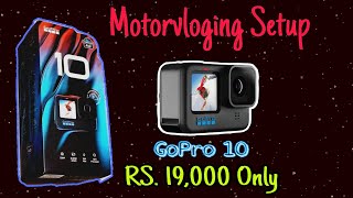 GoPro Hero 10  complete vlogging Setup  Unboxing hamotorridermotovlog bike camera [upl. by Wildermuth]