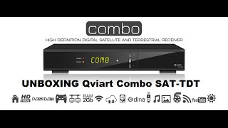 Unboxing Qviart Combo SATHD TDTHD 1080P IKS CCCAM [upl. by Philipines]