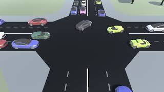 I made an automatic traffic intersection for selfdriving cars [upl. by Kopans]