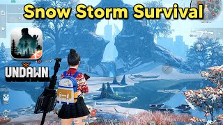 Undawn Mobile iOS Gameplay Snow Storm Survival [upl. by Korey]