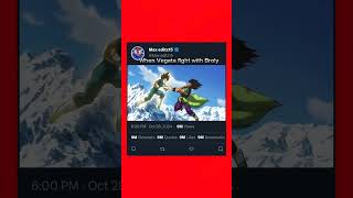 When Vegeta fight with Broly dragonball ytshorts viral TechnoGamerzOfficial [upl. by Nicolau]