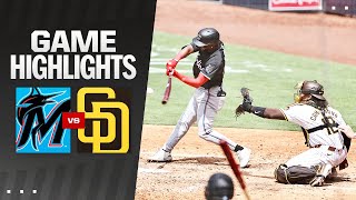 Marlins vs Padres Game Highlights 52924  MLB Highlights [upl. by Jobi]