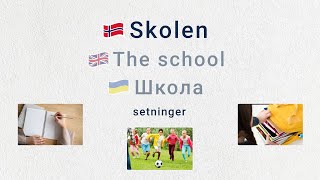 Tema Skolen A2 Setninger norsk språk norskkurs norwegian skolen school languagelearning [upl. by Johnny43]