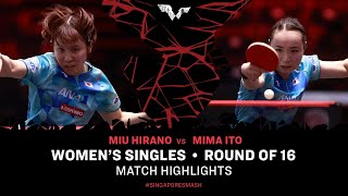 Miu Hirano vs Mima Ito  WS R16  Singapore Smash 2024 [upl. by Anetta]