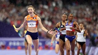 Fenomenale Femke Bol bezorgt 4x400 meter gemengde estafette goud op Olympische Spelen [upl. by Aehc]