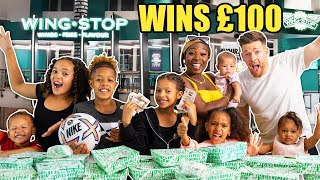 LAST TO STOP EATING WINGSTOP WINS £100 [upl. by Mamie436]