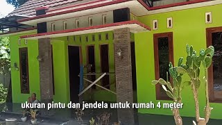 ukuran pintu 230 cm dan jendela 200cm untuk rumah tinggi 4 meter [upl. by Cassey]