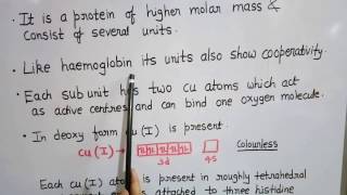 Chemistry of Hemocyanin [upl. by Ecenaj]