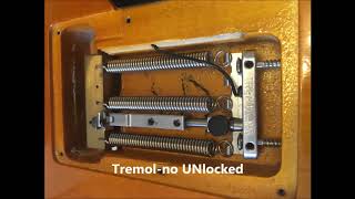 Tremolno locked vs unlocked mode clean and drive tone comparison [upl. by Borman]