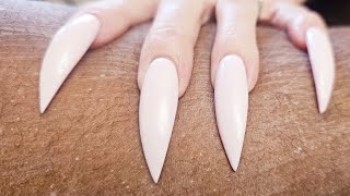 Sharp nails scratching skin in slow motion [upl. by Norrie828]