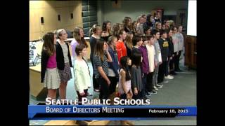 Eckstein Middle School Choir Feb 18 2015 [upl. by Aimehs]