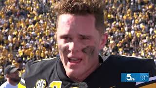 Brady Cook goes from hospital to homecoming hero in Mizzou win over Auburn [upl. by Nyleahcim]