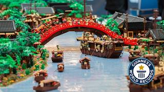 Largest Ever LEGO Brick World  Guinness World Records [upl. by Haneen]