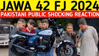 NEW JAWA FJ 2024 I JAWA42 BIKE I LAUNCH PAKISTANI PUBLIC REACTION [upl. by Nahoj]