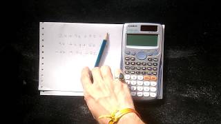 How to solve linear equations with 3 variables using scientific calculator CASIO fx991ES PLUS [upl. by Shute]