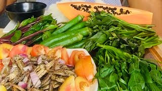 LAGA LAGANG DAHON KANGKONG ALUGBATI TALBOS NG KAMOTE  FILIPINO FOOD GENHENkapares [upl. by Suoivatnom]