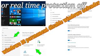 window10 windows defender permanent off kaise kare full solution devicecare divicecare computer [upl. by Evetta]