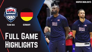 Team USA vs Germany Full Game Highlights  Jul 22  2024 Paris Olympics Basketball [upl. by Vasiliki855]