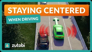 Staying Centered in Your Lane When Driving  Judging Your Road Position [upl. by Aerdnu]