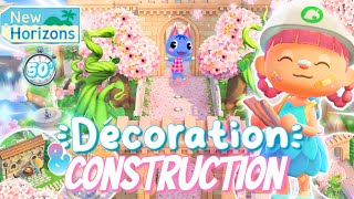 🎀 ÉNORME DÉCORATION amp TRAVAUX de CÉRESY 40 dans ANIMAL CROSSING NEW HORIZONS  🚧 [upl. by Nivej]