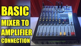 HOW TO CONNECT MIXER TO AMPLIFIER  Setup Guide  Basic Tutorial  Balanced Connection [upl. by Amsirhc951]