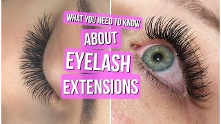 EYELASH EXTENSIONS 101  Everything you NEED to know [upl. by Lebazej563]