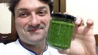 Pesto a la Genovesa receta italiana original [upl. by Ysak498]