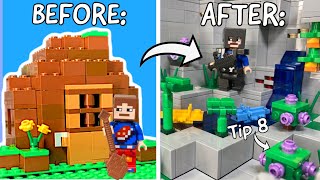 Building a Minecraft World out of LEGO  10 Tips [upl. by Gorges]