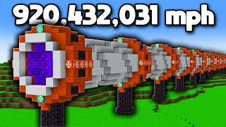 How I Built a Working Hypertube in Minecraft Hardcore [upl. by Kinna]