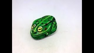 COMO PINTAR PIEDRAS CON RANAS PASO A PASO Pedreta de Riu by Susana Puig [upl. by Lorre421]