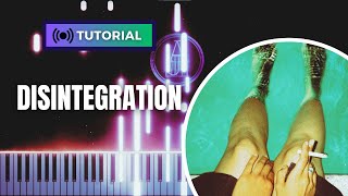 How To Play Jimmy Eat World • DISINTEGRATION • Piano Version Tutorial 「Alternative Rock」 synthesia [upl. by Spence]