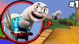 i Found Horror THOMAS TRAIN 😱 in Minecraft   Part1 [upl. by Euqilegna827]