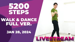 41 MIN • 5200 STEPS • Walking Workout • Livestream Workout • Jan 28 2024 [upl. by Bili]